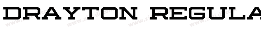 Drayton Regular字体转换
